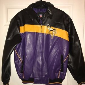 MINNESOTA VIKINGS NFL LEATHER JACKET.